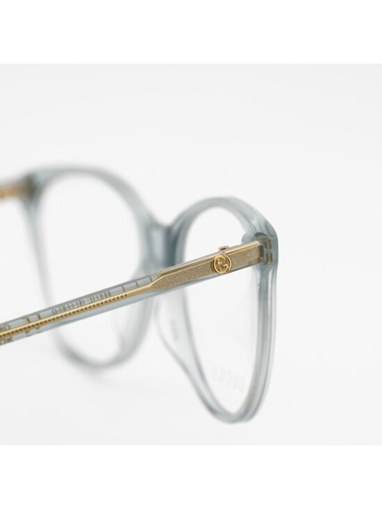 Gucci GG0550O 014 Eyeglasses Shiny Grey 51mm Cat Eye Frame main image 6